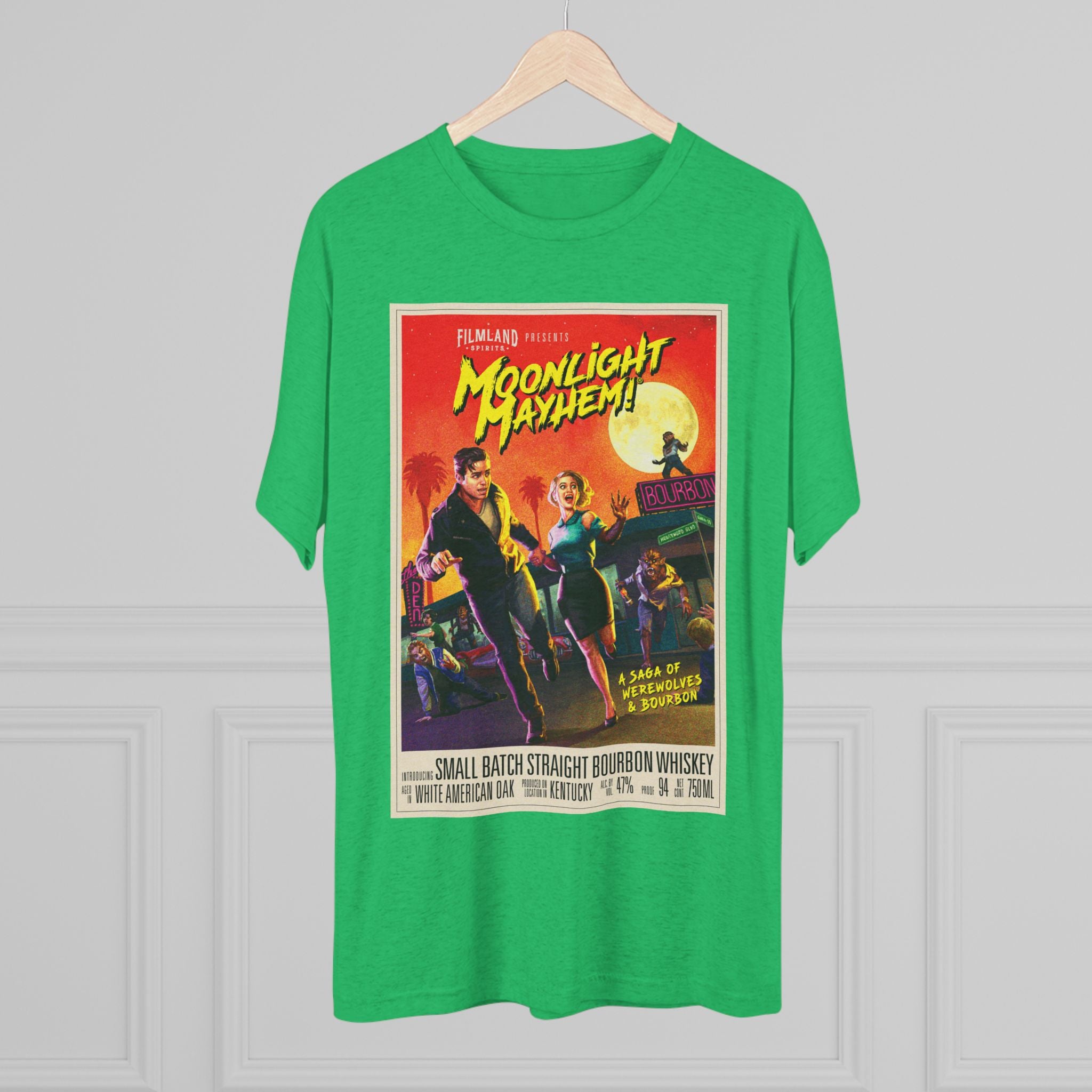 Filmland Moonlight Mayhem Unisex Tri-Blend Crew Tee-20