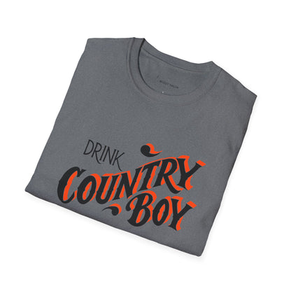 Drink Country Boy Beer Unisex Softstyle T-Shirt