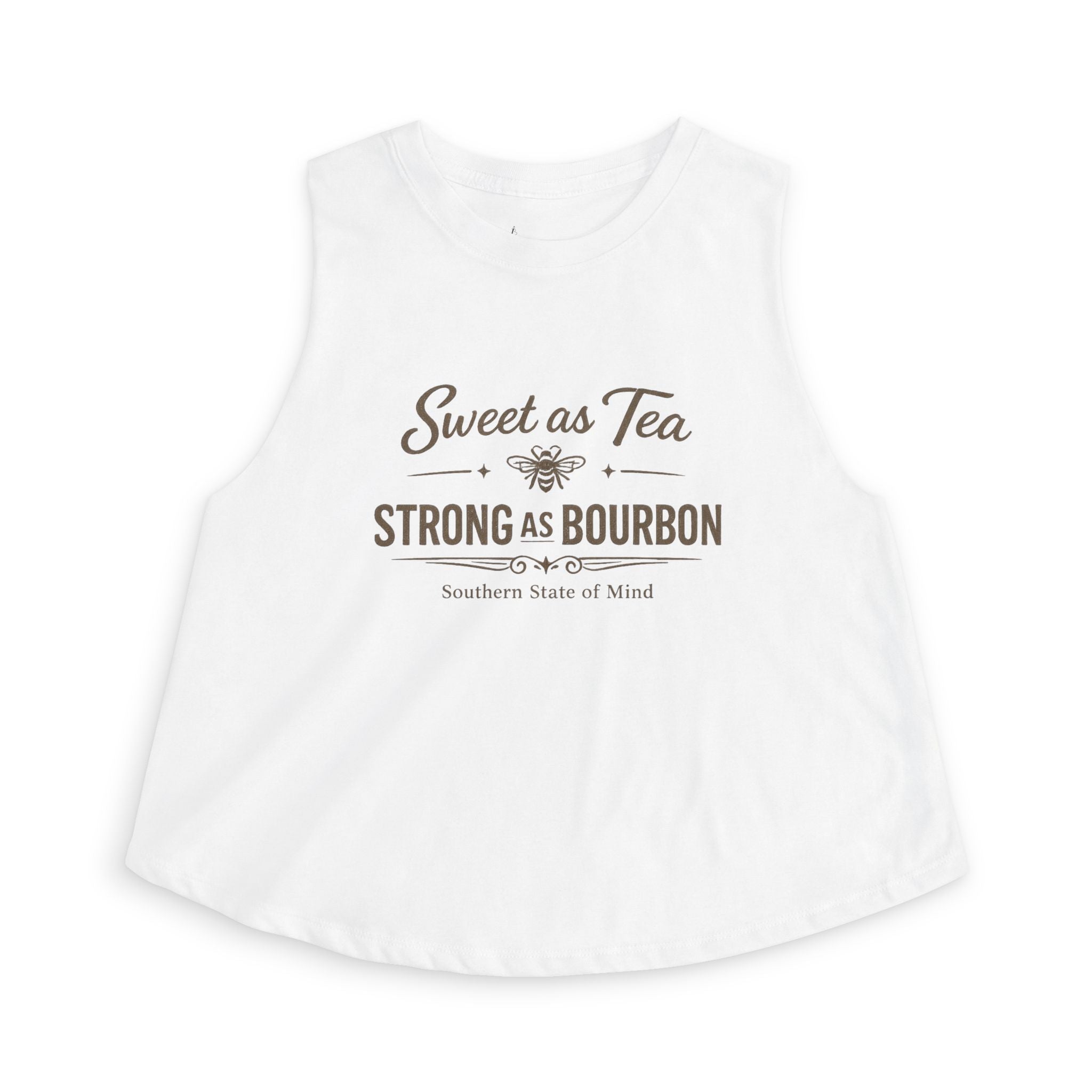 Sweet as Tea. Strong as Bourbon. Women's Crop Top-3