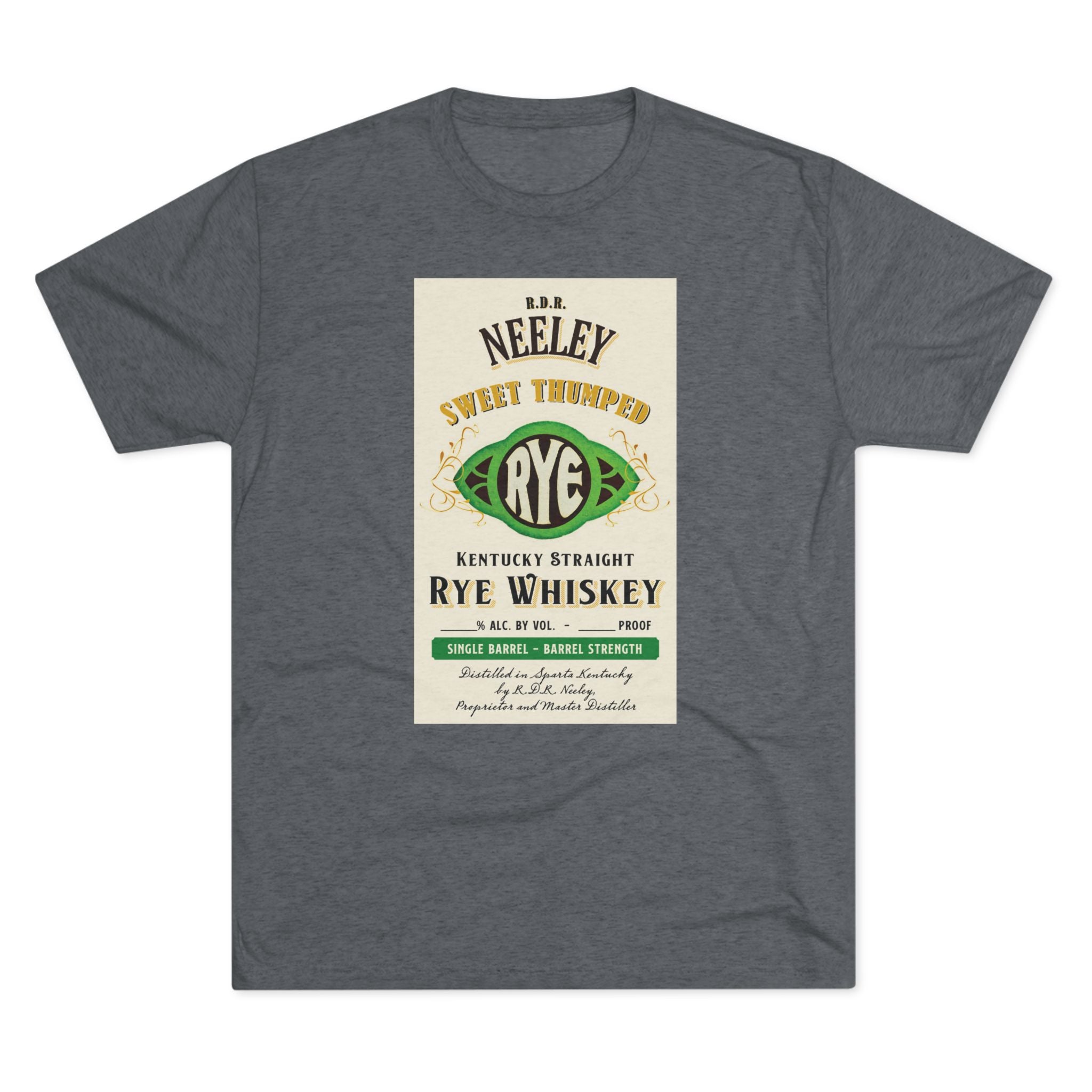 Neeley Sweet Thumped Rye Unisex Tri-Blend Crew Tee-5