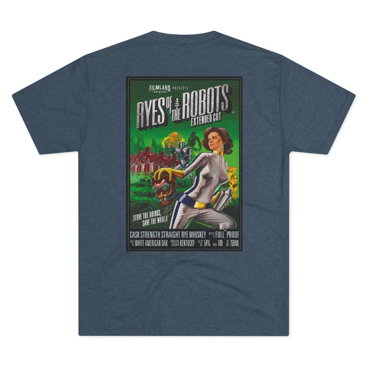 Filmland Ryes of the Robots Unisex Tri-Blend Crew Tee