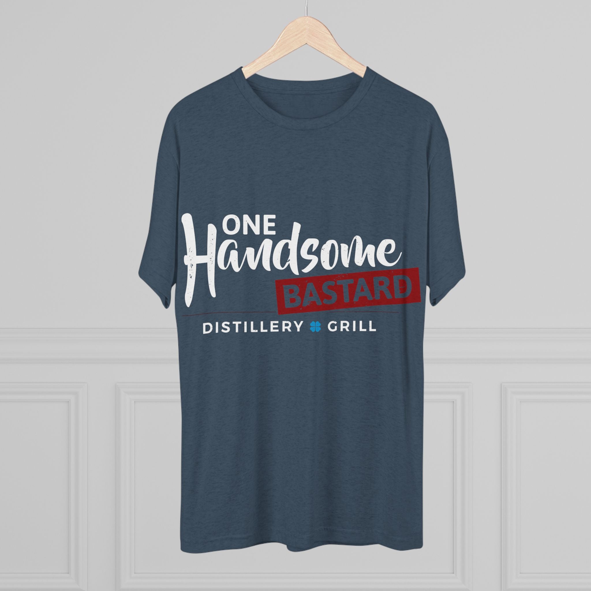 One Handsome Bastard Distillery Unisex Tri-Blend Crew Tee-25