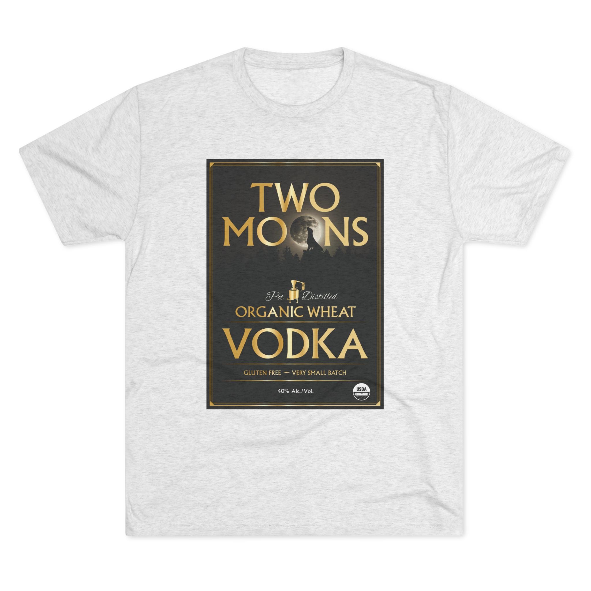 Two Moons Vodka Unisex Tri-Blend Crew Tee-4