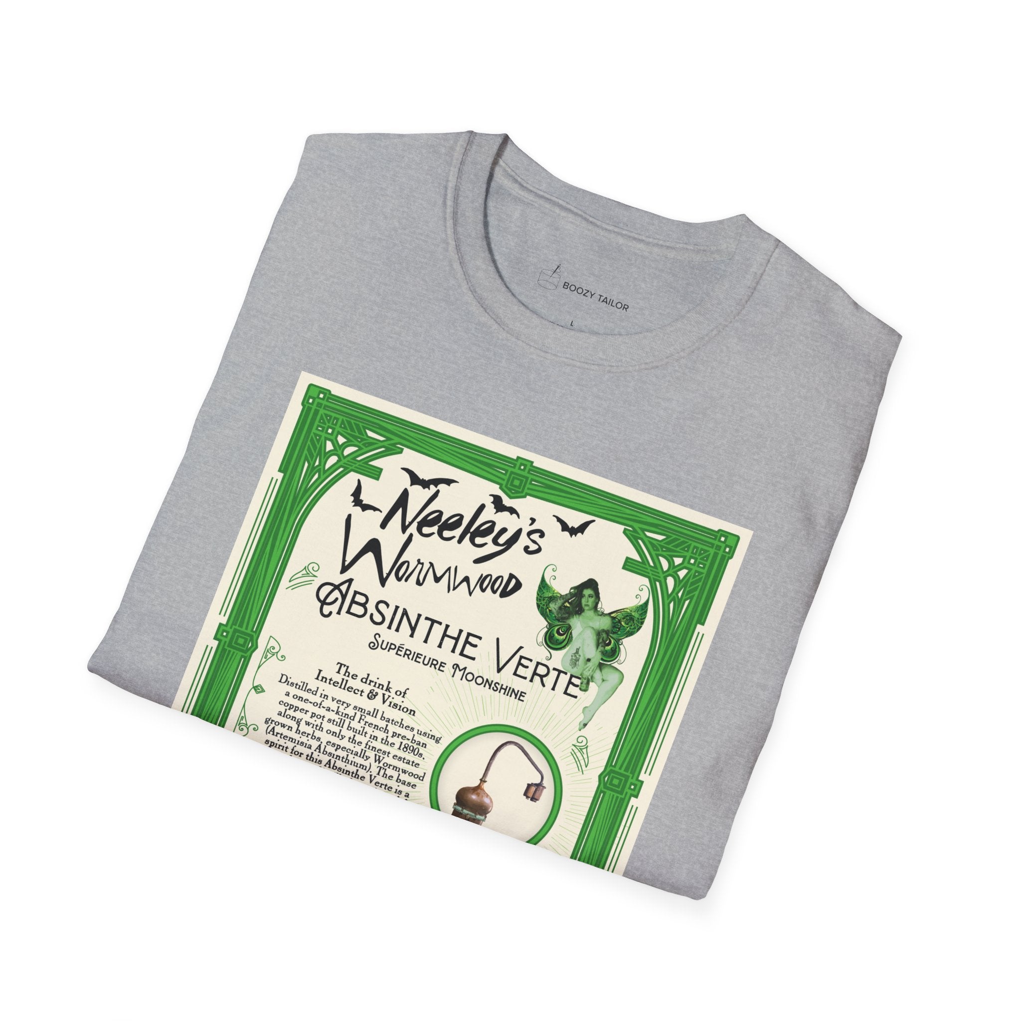 Neeley's Wormwood Absinthe Unisex Softstyle T-Shirt-15