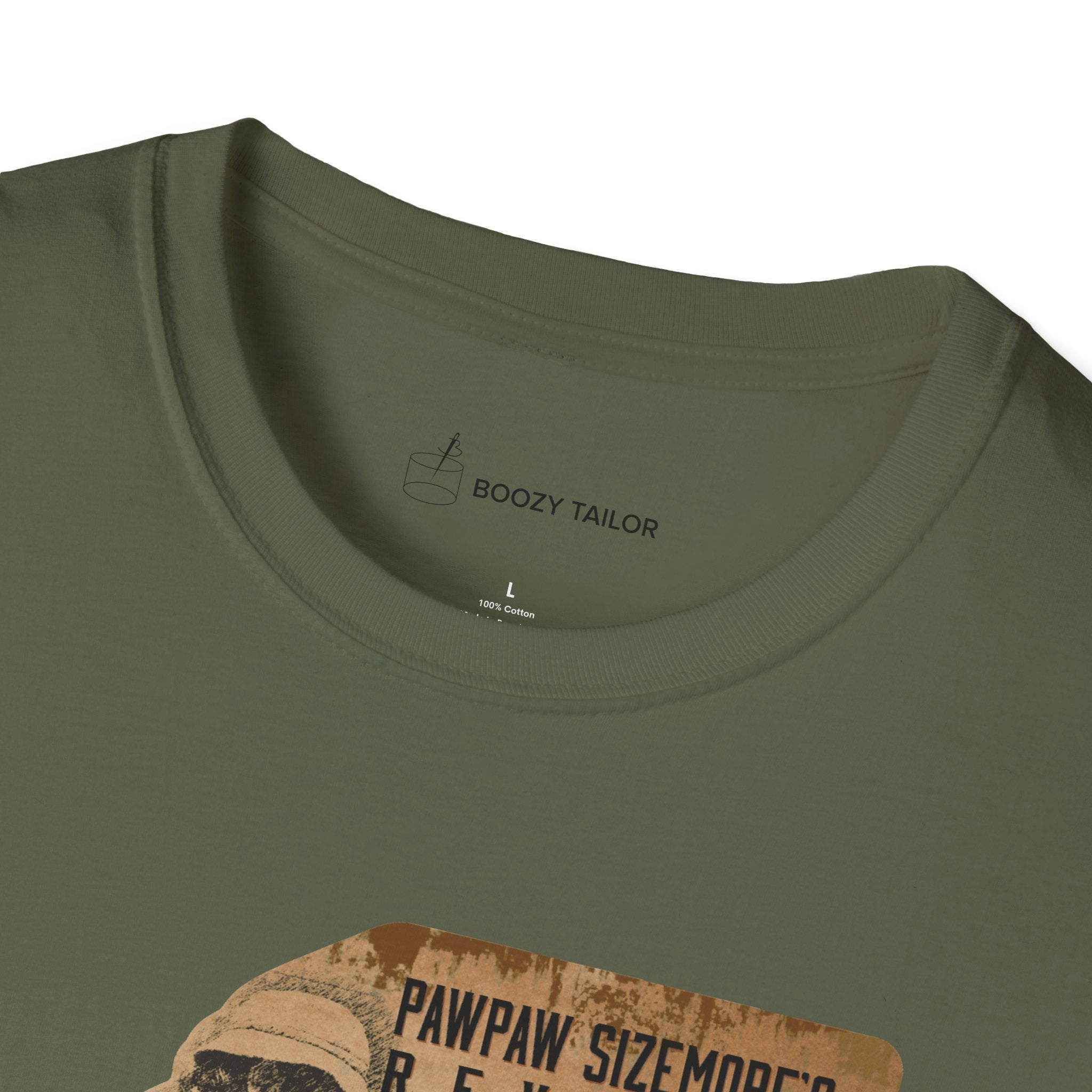 Neeley Family Distillery Papa Sizemore's Revenge Unisex Softstyle T-Shirt-11