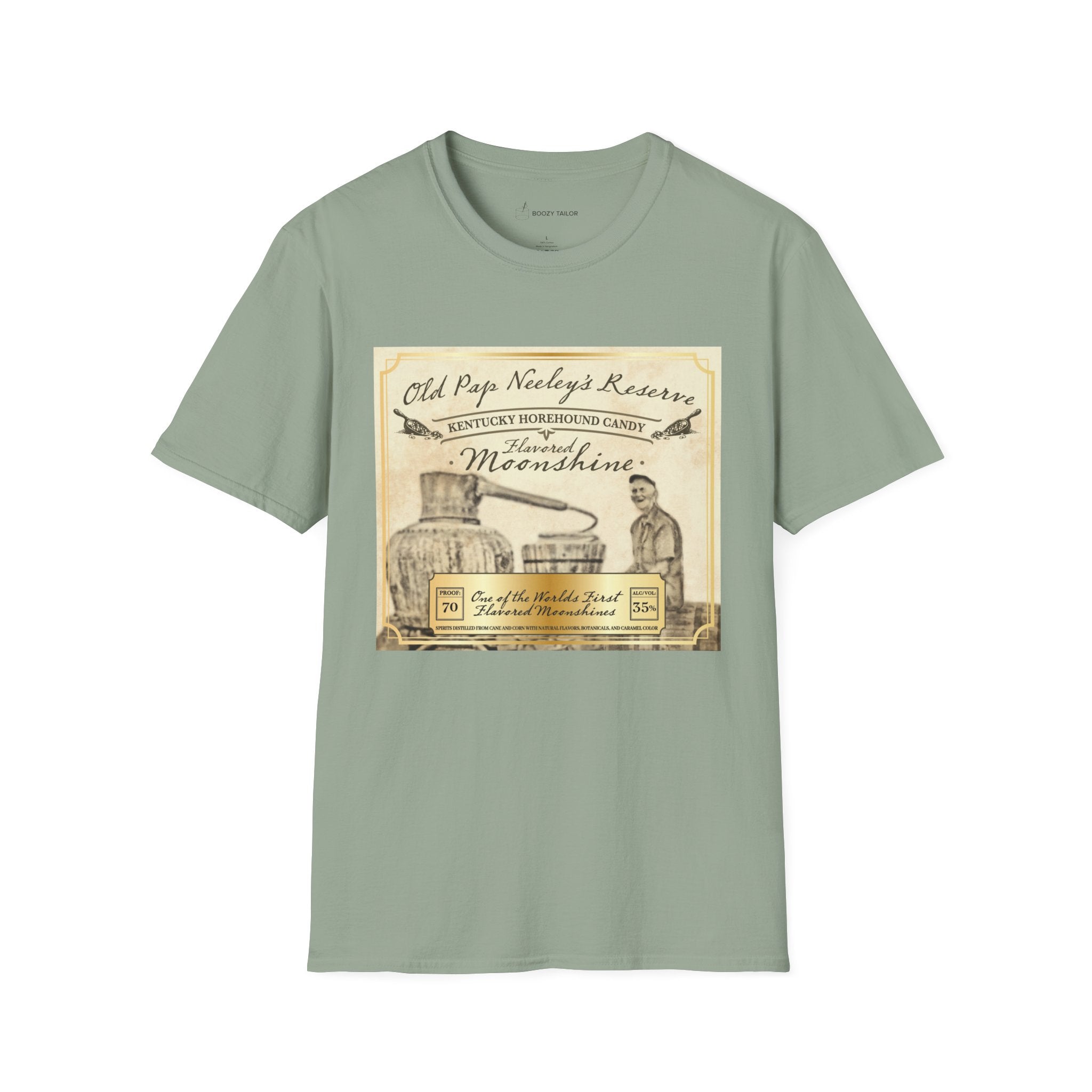 Old Pap Neeley's Reserve Moonshine Unisex Softstyle T-Shirt-7