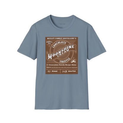 Neeley Family Distillery's Chocolate Moonshine Truffle Unisex Softstyle T-Shirt