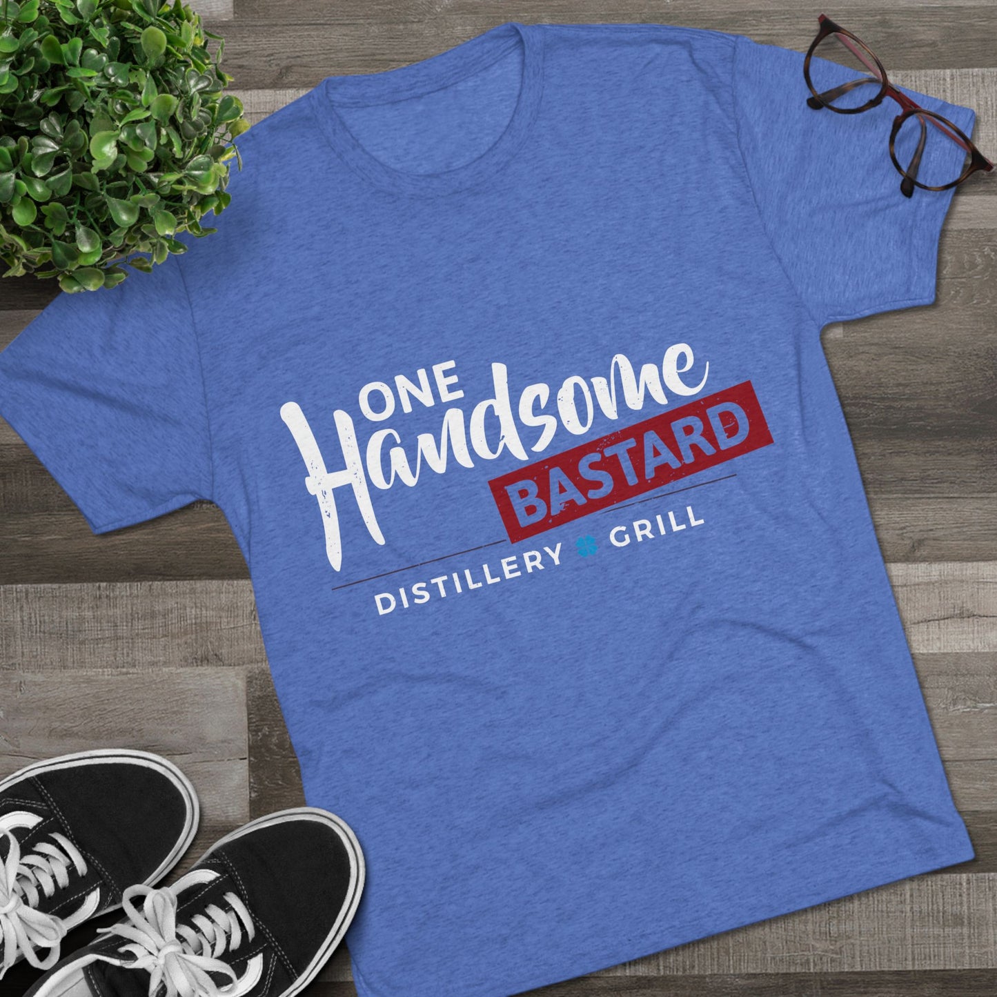 One Handsome Bastard Distillery Unisex Tri-Blend Crew Tee
