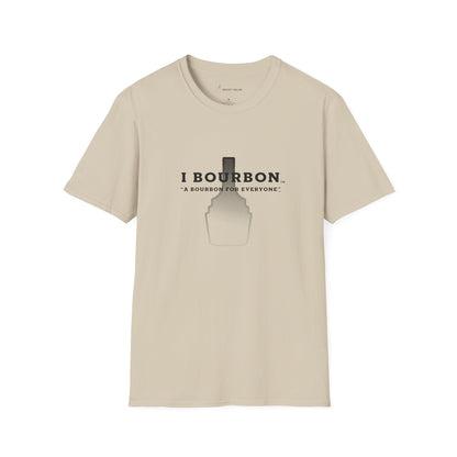 I Bourbon Faded Bottle Unisex Softstyle T-Shirt