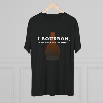 I Bourbon Outline Unisex Tri-Blend Crew Tee