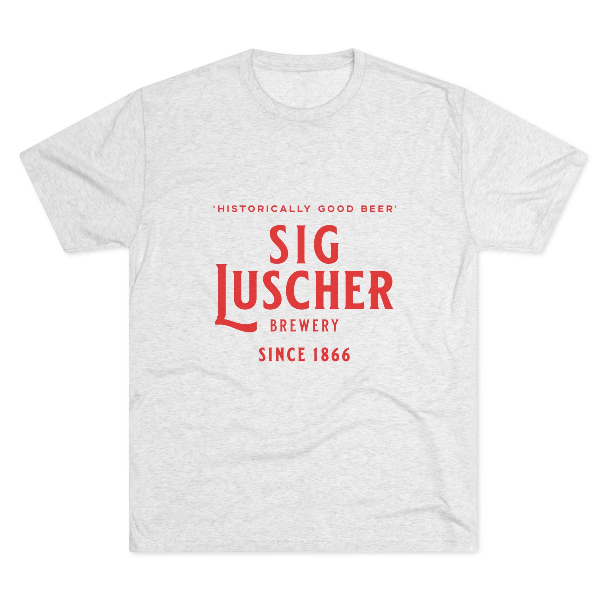 Sig Luscher Brewery Unisex Tri-Blend Crew Tee-3