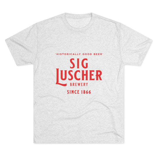Sig Luscher Brewery Unisex Tri-Blend Crew Tee