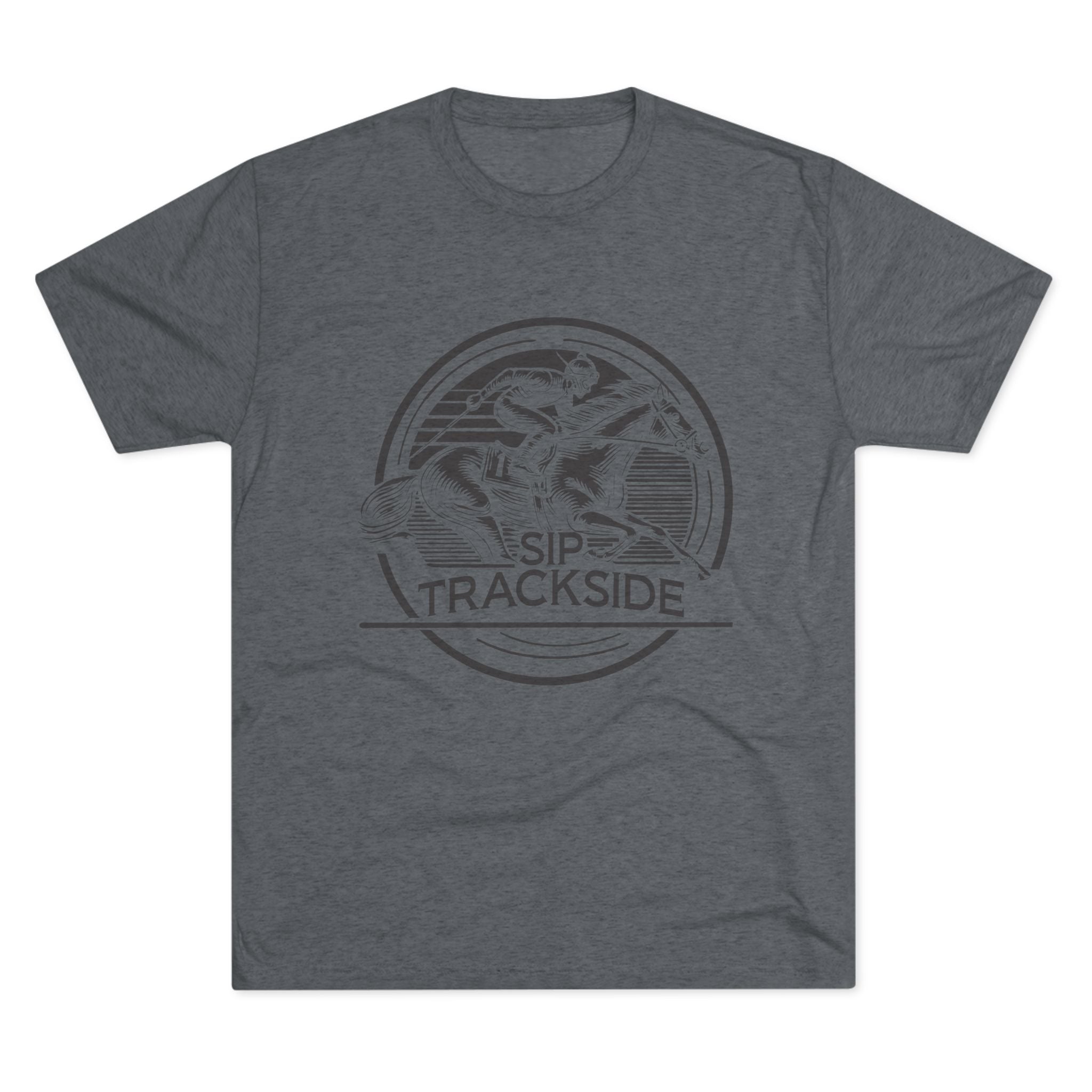 Trackside Distilling Sip Trackside Unisex Tri-Blend Crew Tee-4