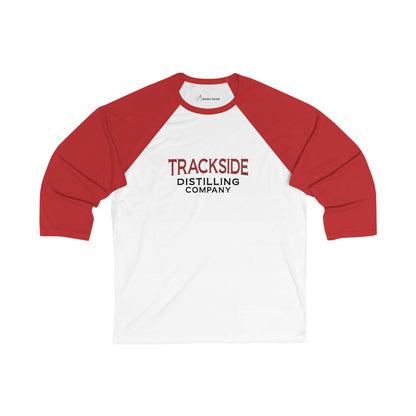 Trackside Distilling Raglan Unisex 3\4 Sleeve Baseball Tee