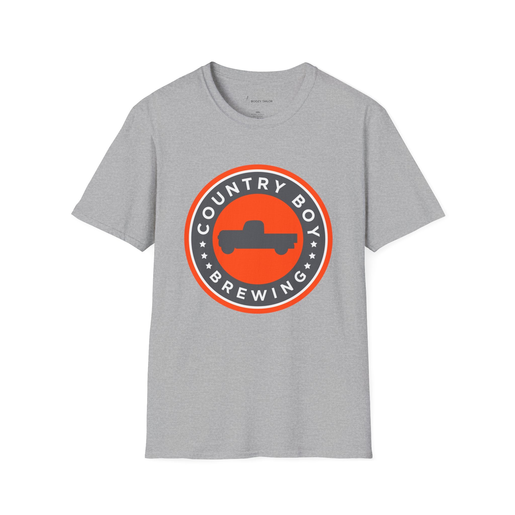 Country Boy Brewing Logo Unisex Softstyle T-Shirt-5