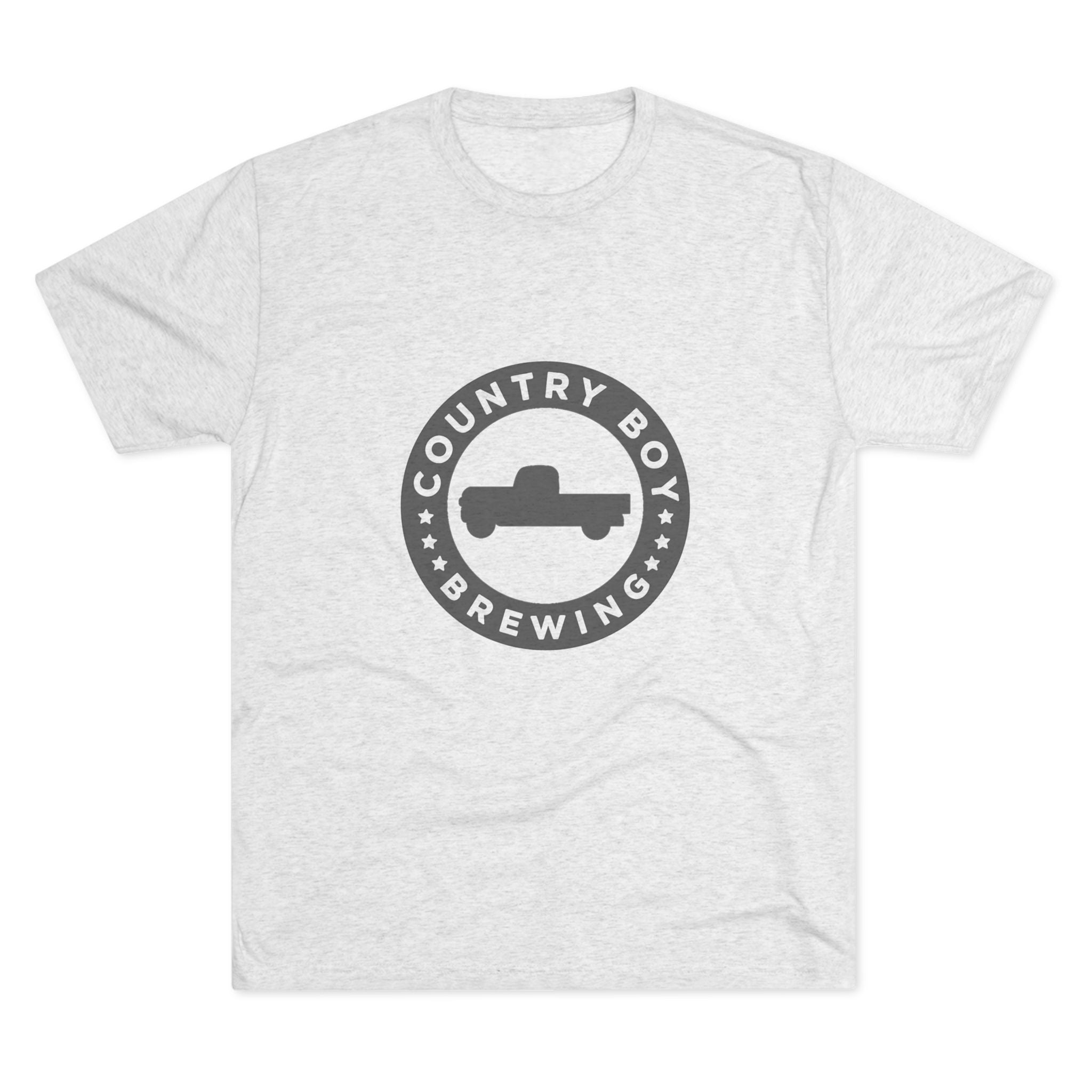 Country Boy Beer Logo Unisex Tri-Blend Crew Tee-4