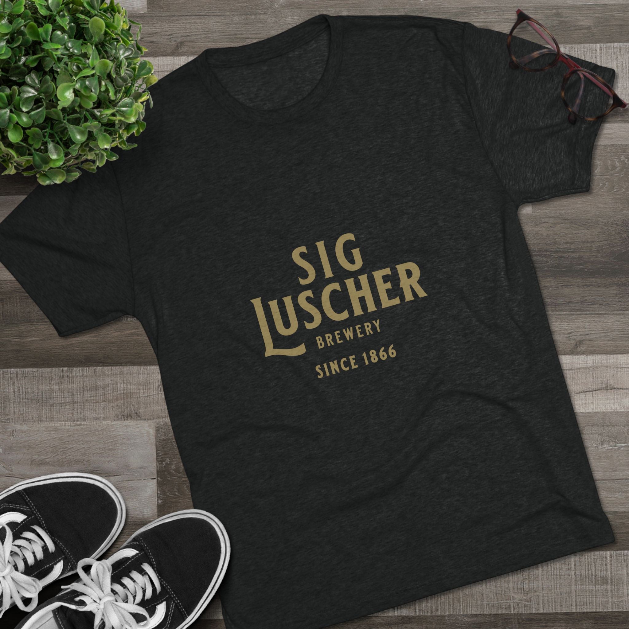 Sig Luscher Brewery Unisex Tri-Blend Crew Tee-13