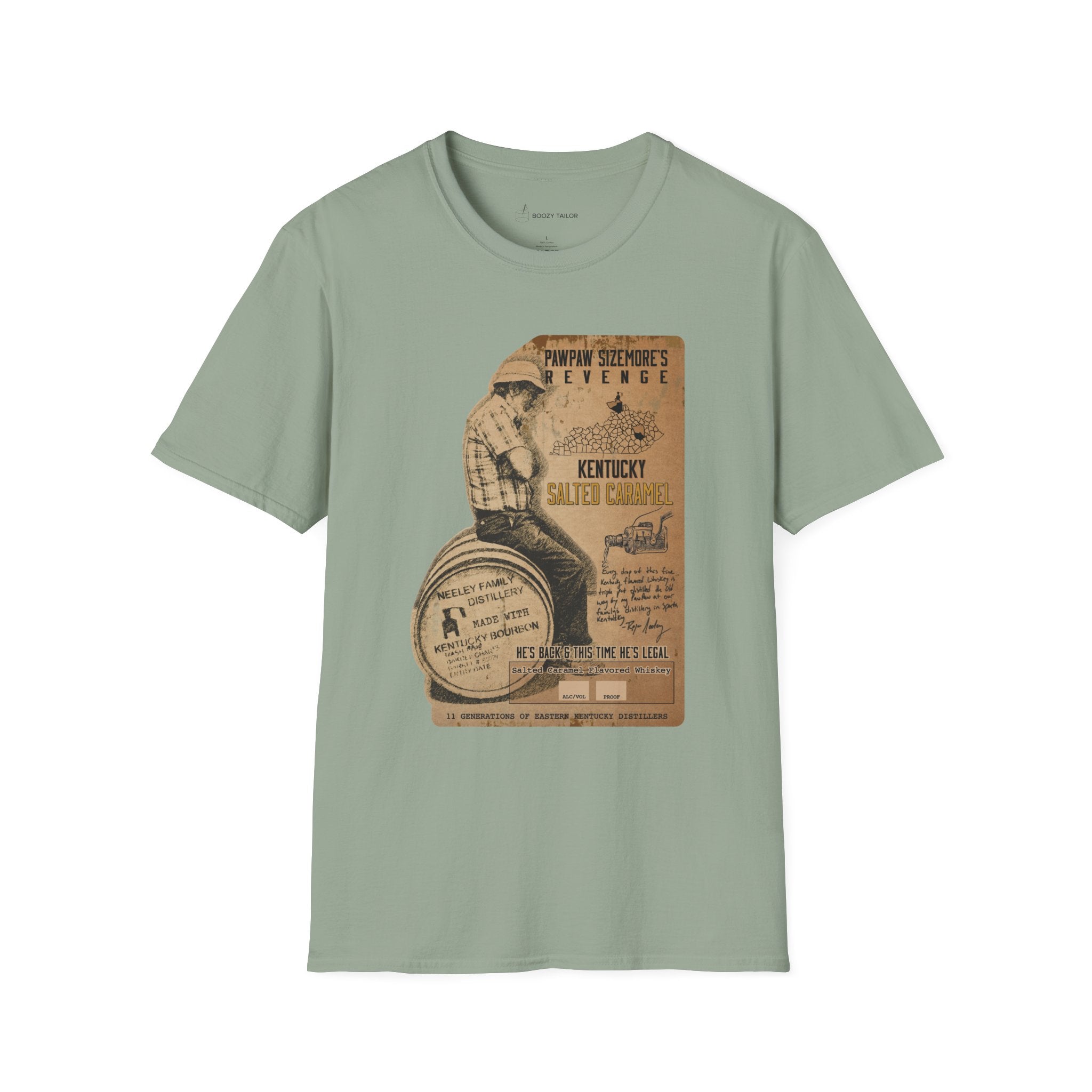 Neeley Family Distillery Papa Sizemore's Revenge Unisex Softstyle T-Shirt-8