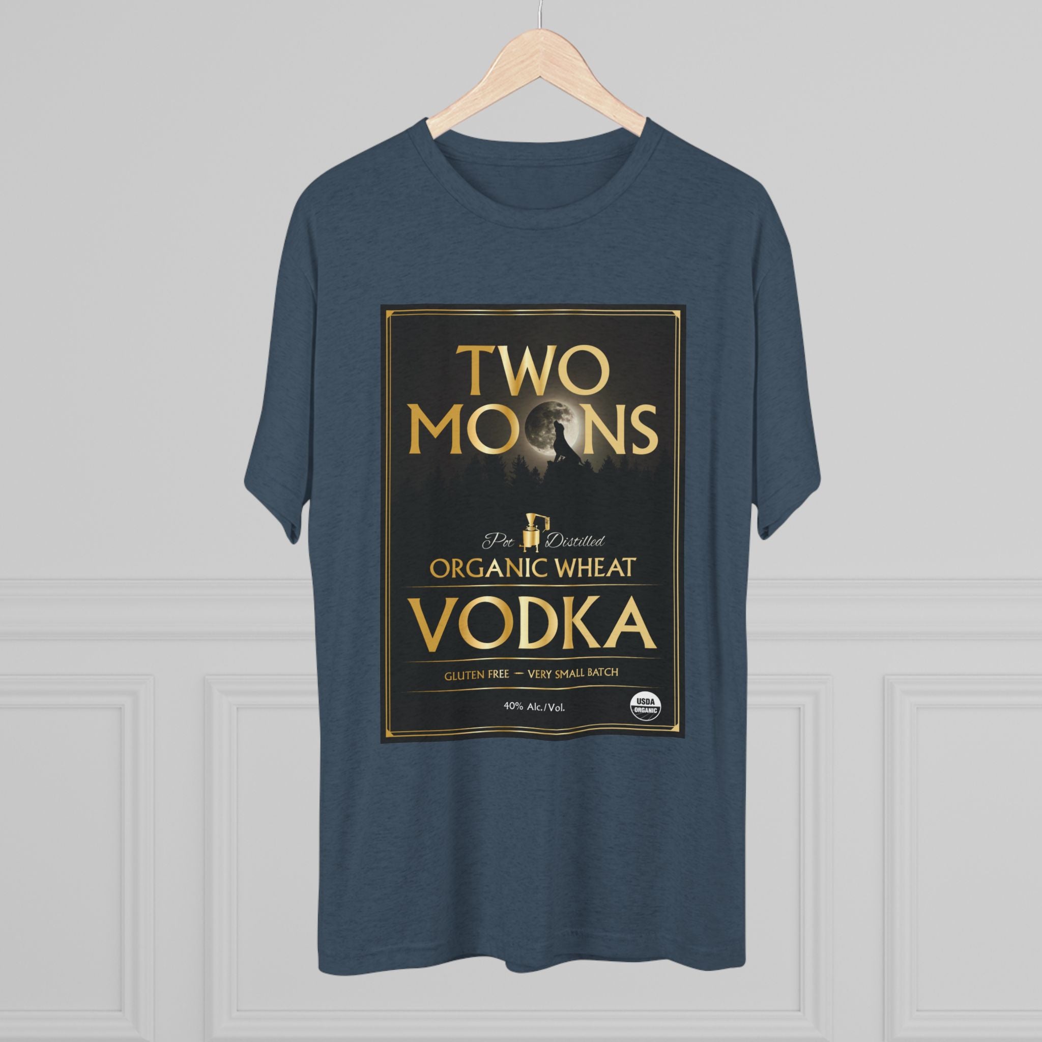 Two Moons Vodka Unisex Tri-Blend Crew Tee-8