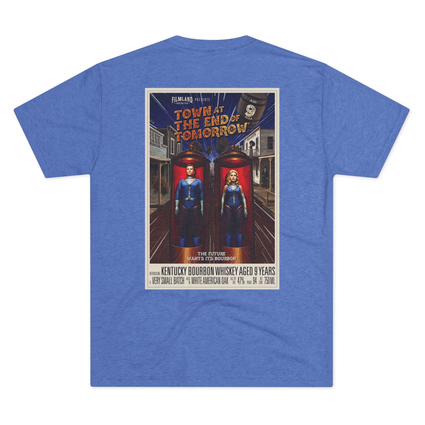 Filmland Town at the End of Tomorrow Unisex Tri-Blend Crew Tee