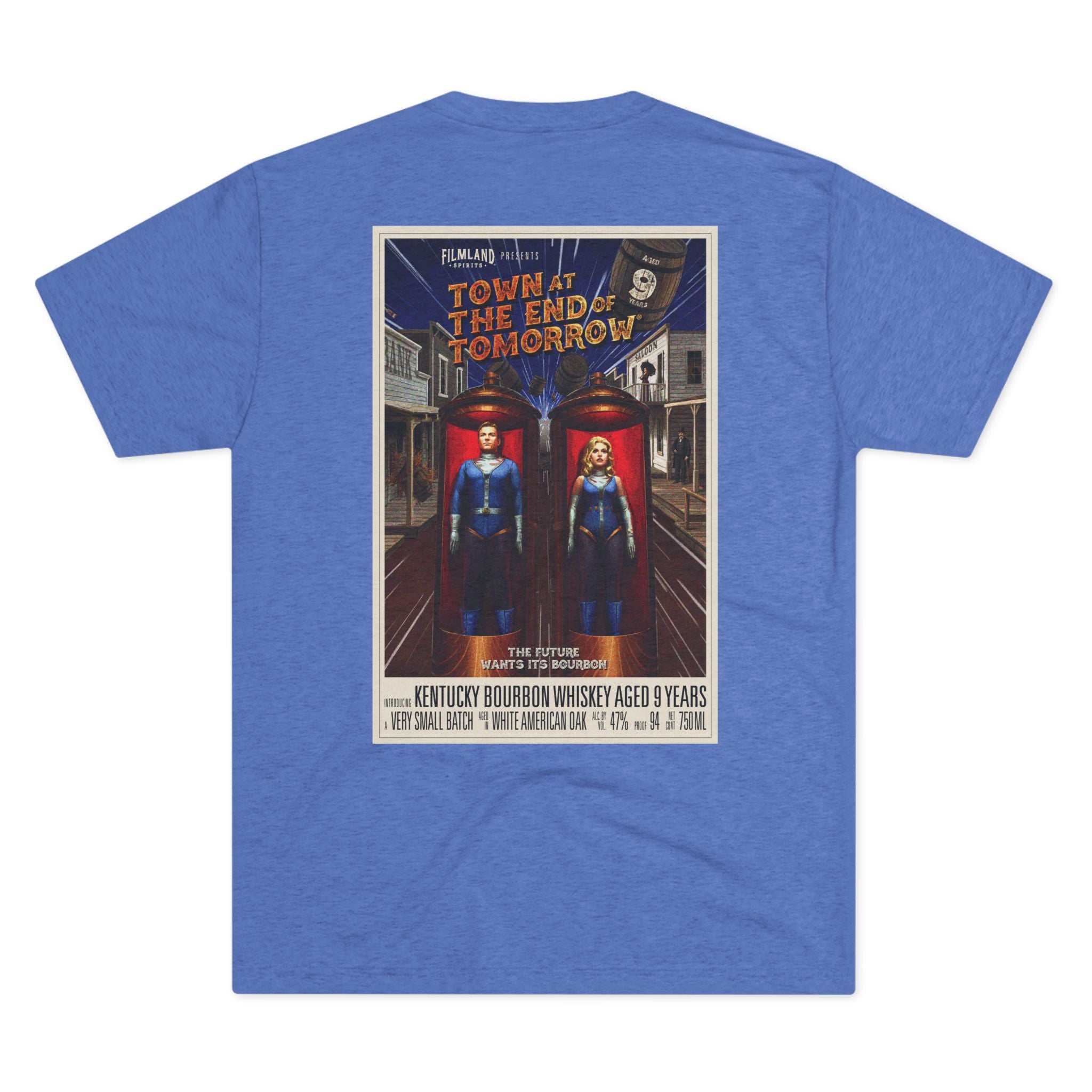 Filmland Town at the End of Tomorrow Unisex Tri-Blend Crew Tee-13