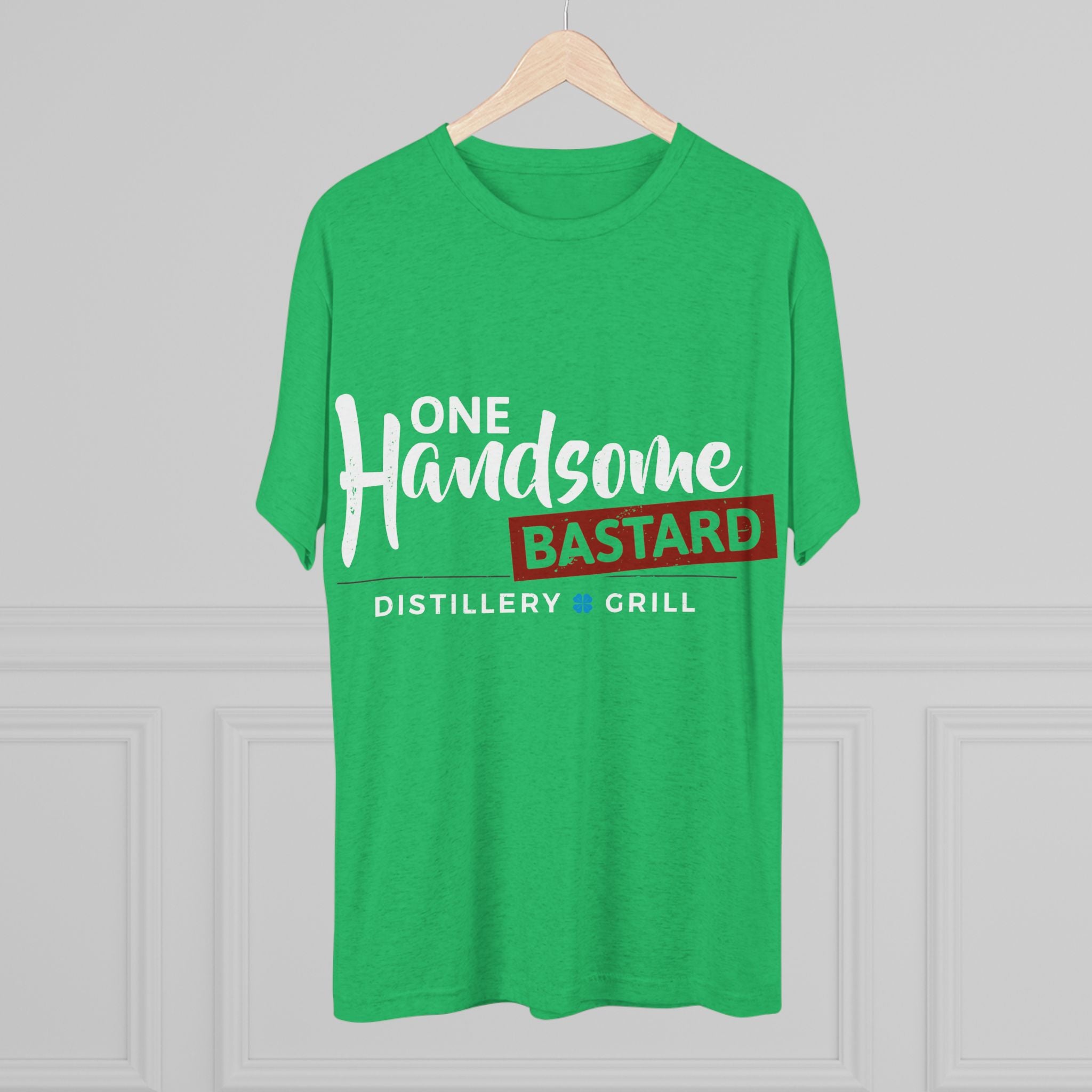 One Handsome Bastard Distillery Unisex Tri-Blend Crew Tee-13