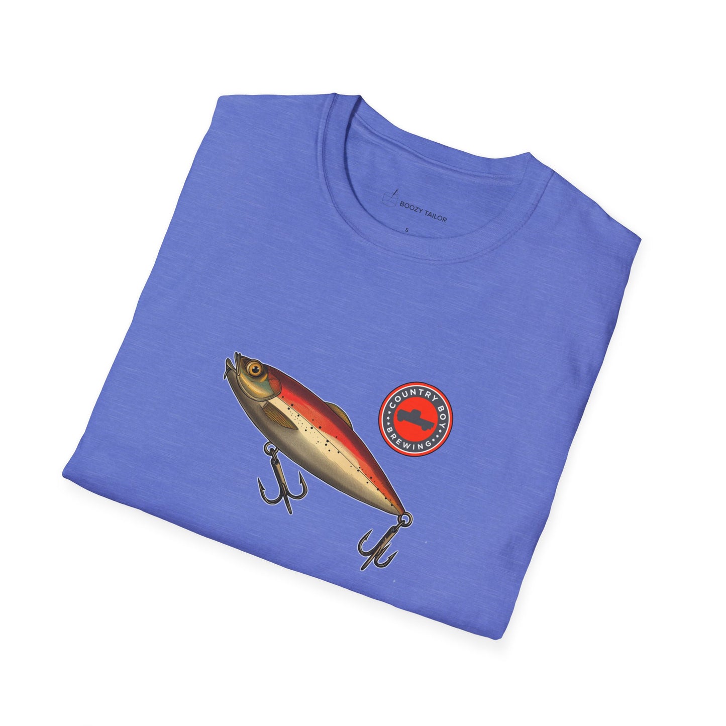 Country Boy Brewing Fishing Lure Unisex Softstyle T-Shirt