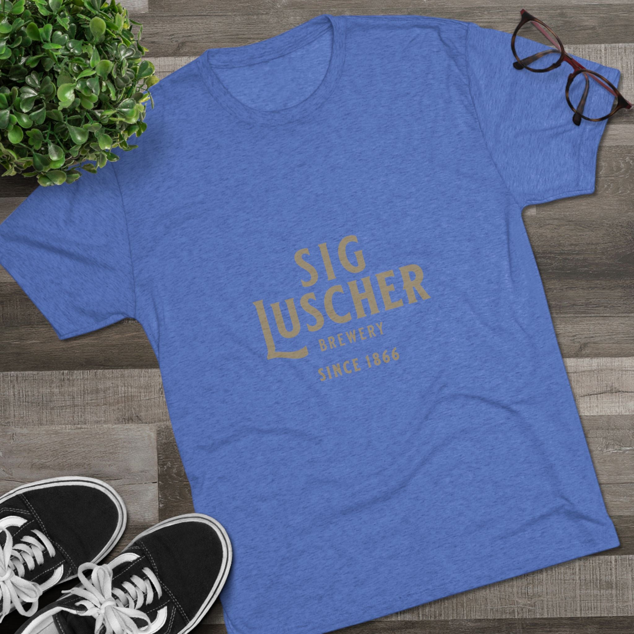 Sig Luscher Brewery Unisex Tri-Blend Crew Tee-16