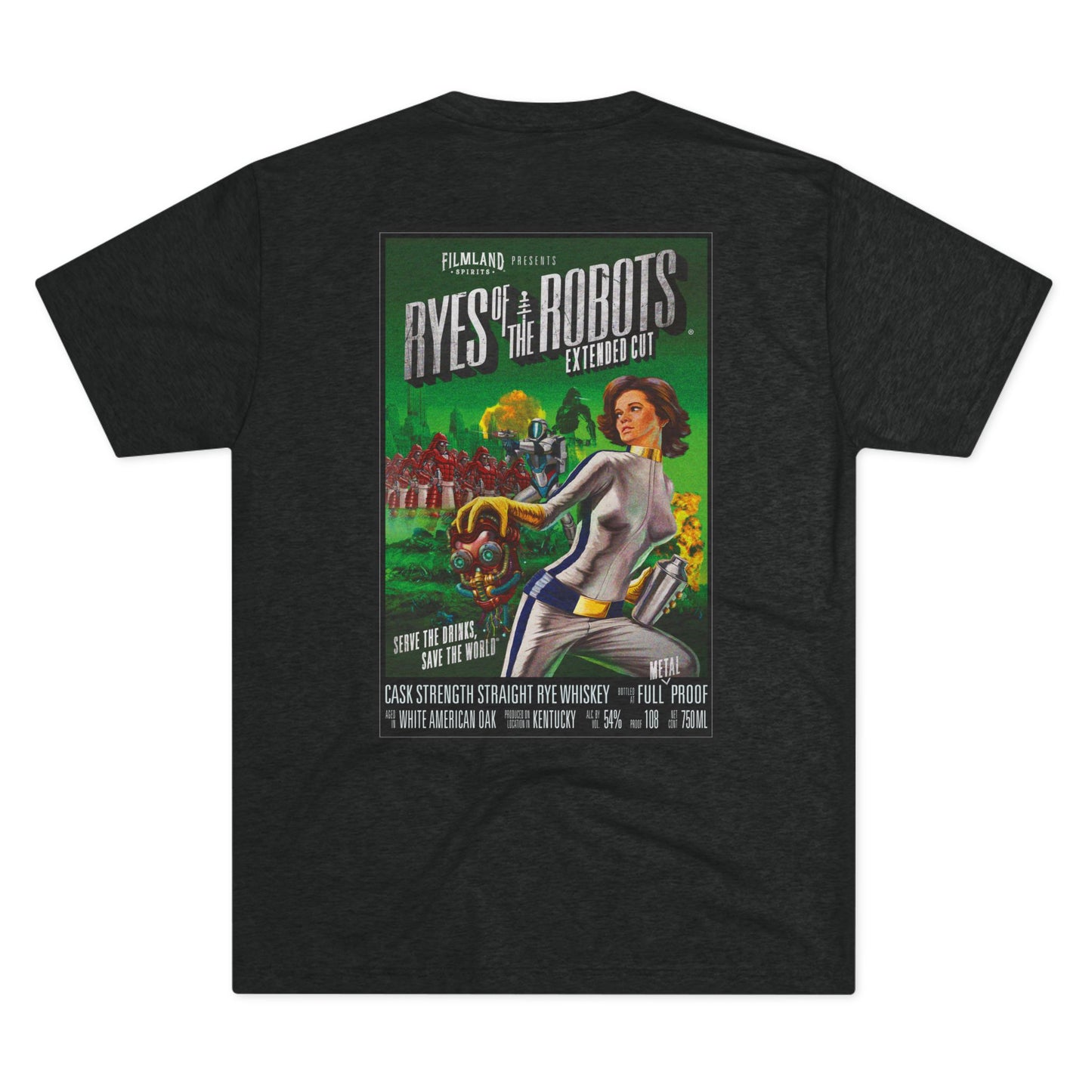 Filmland Ryes of the Robots Unisex Tri-Blend Crew Tee