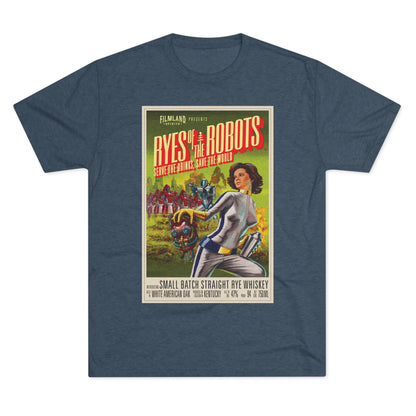 Filmland Ryes of the Robots Unisex Tri-Blend Crew Tee