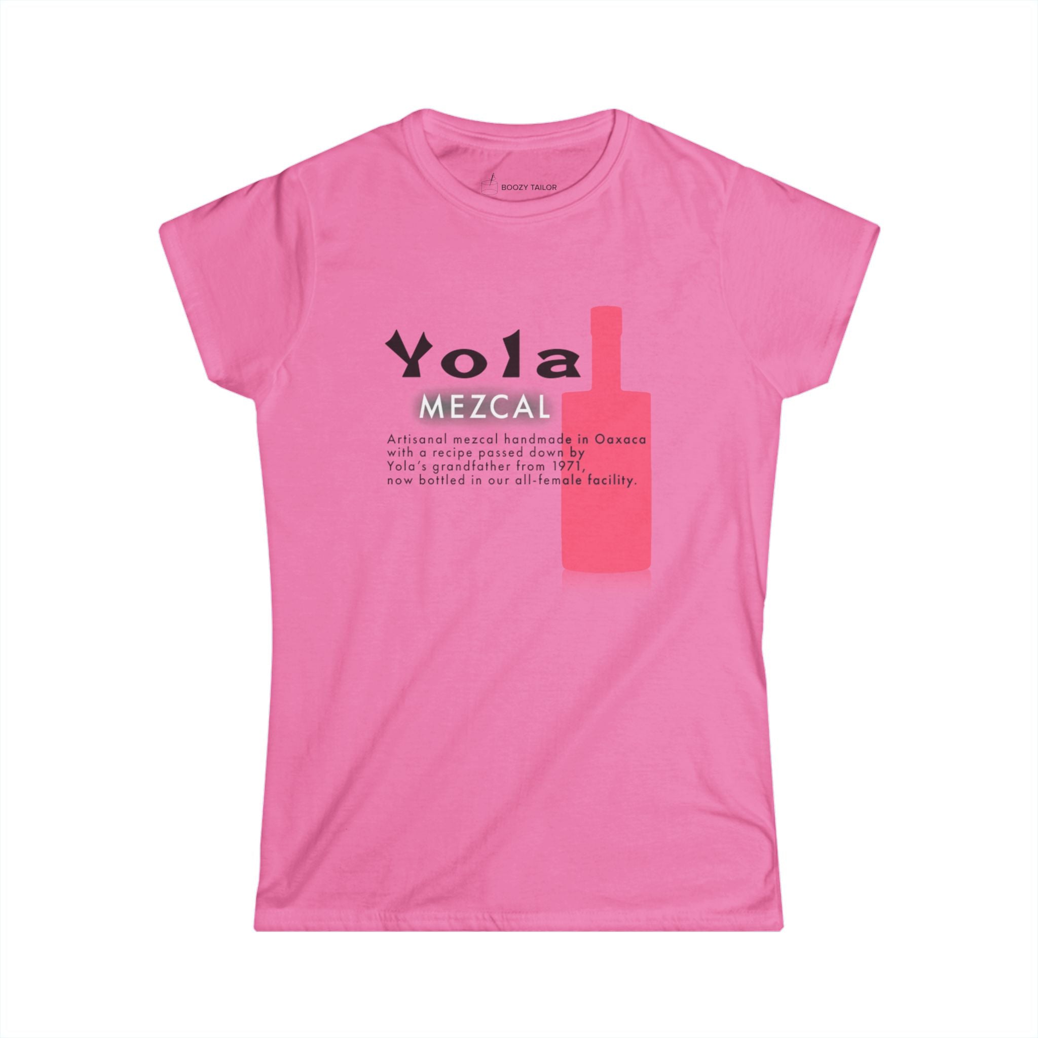 Yola Mezcal Bottle Women's Softstyle Tee-7