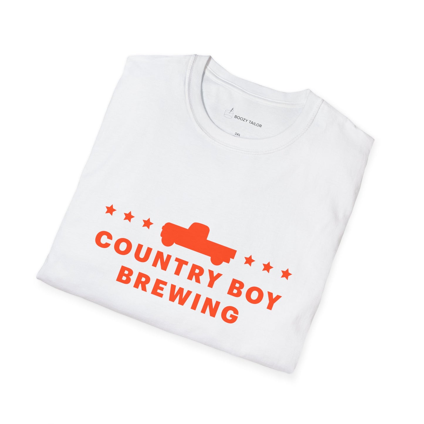 Country Boy Brewing Trucks and Stars Unisex Softstyle T-Shirt