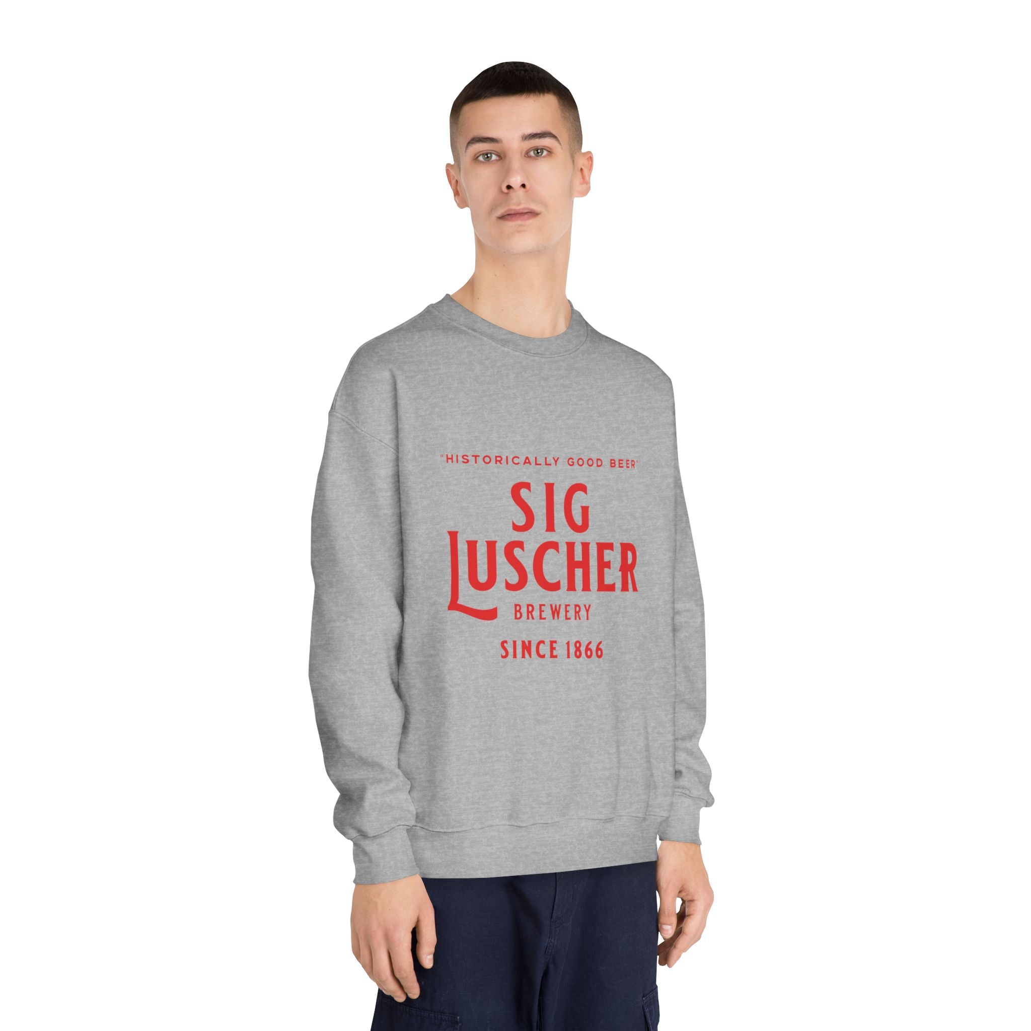 Sig Luscher Brewery Unisex DryBlend® Crewneck Sweatshirt-7