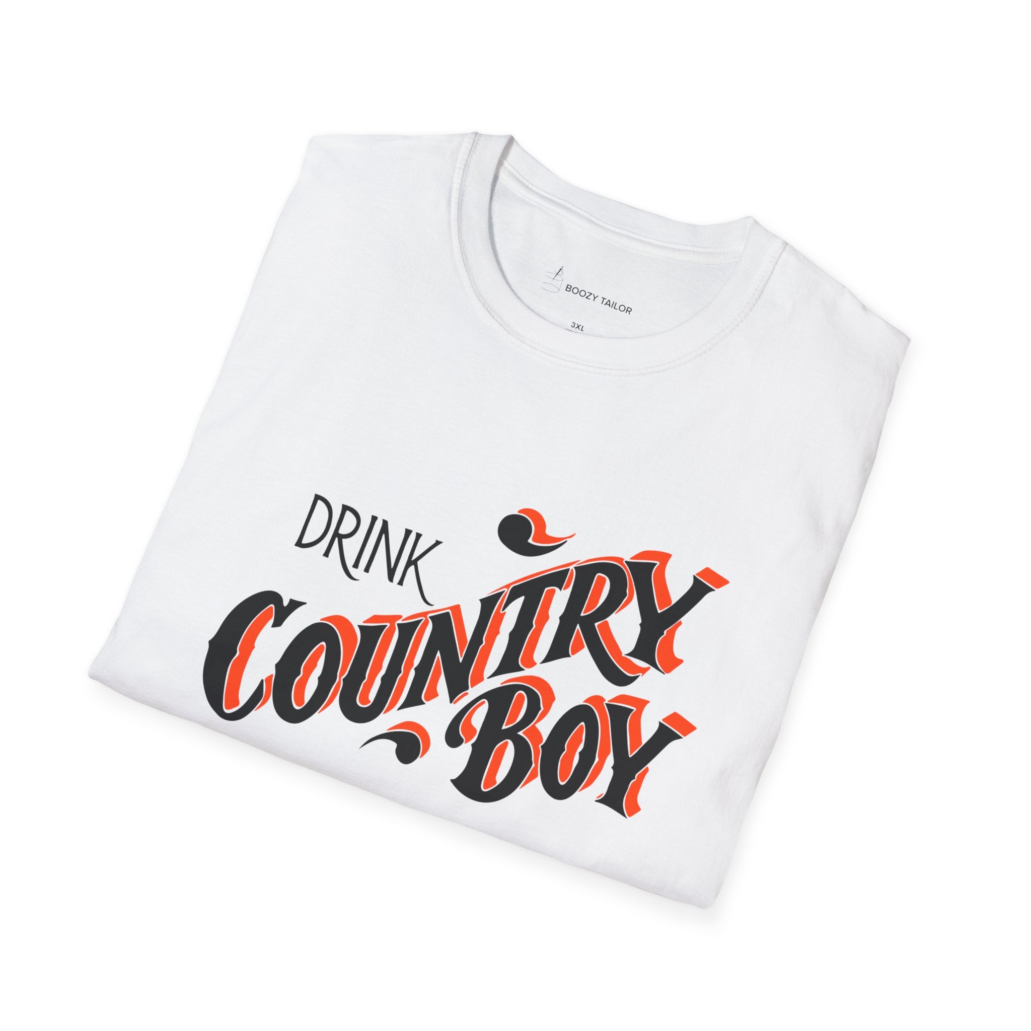 Drink Country Boy Beer Unisex Softstyle T-Shirt-12