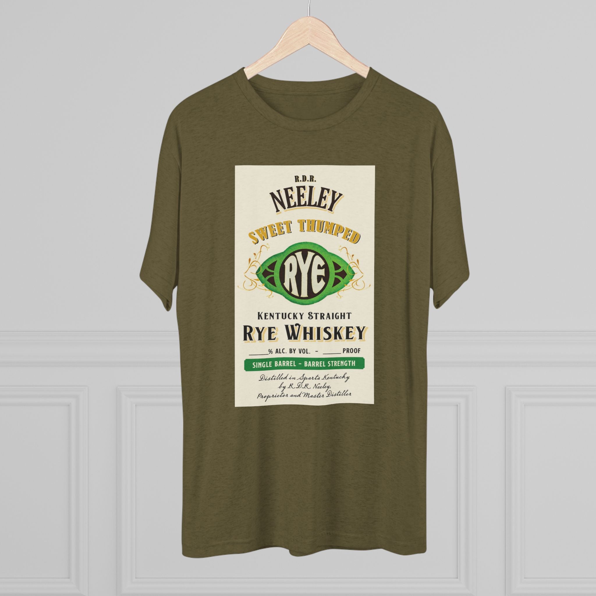 Neeley Sweet Thumped Rye Unisex Tri-Blend Crew Tee-8