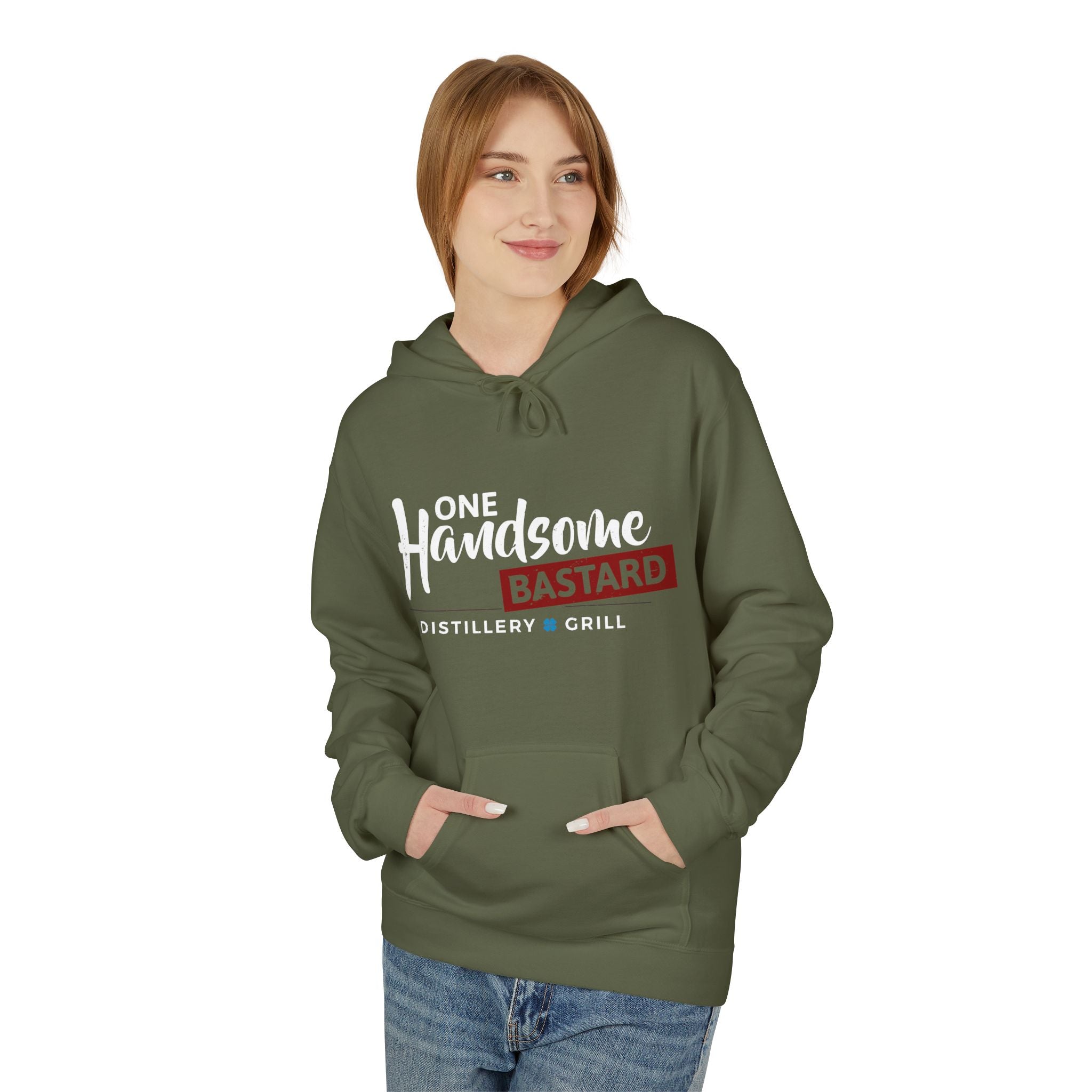 One Handsome Bastard Unisex Midweight Softstyle Fleece Hoodie-16