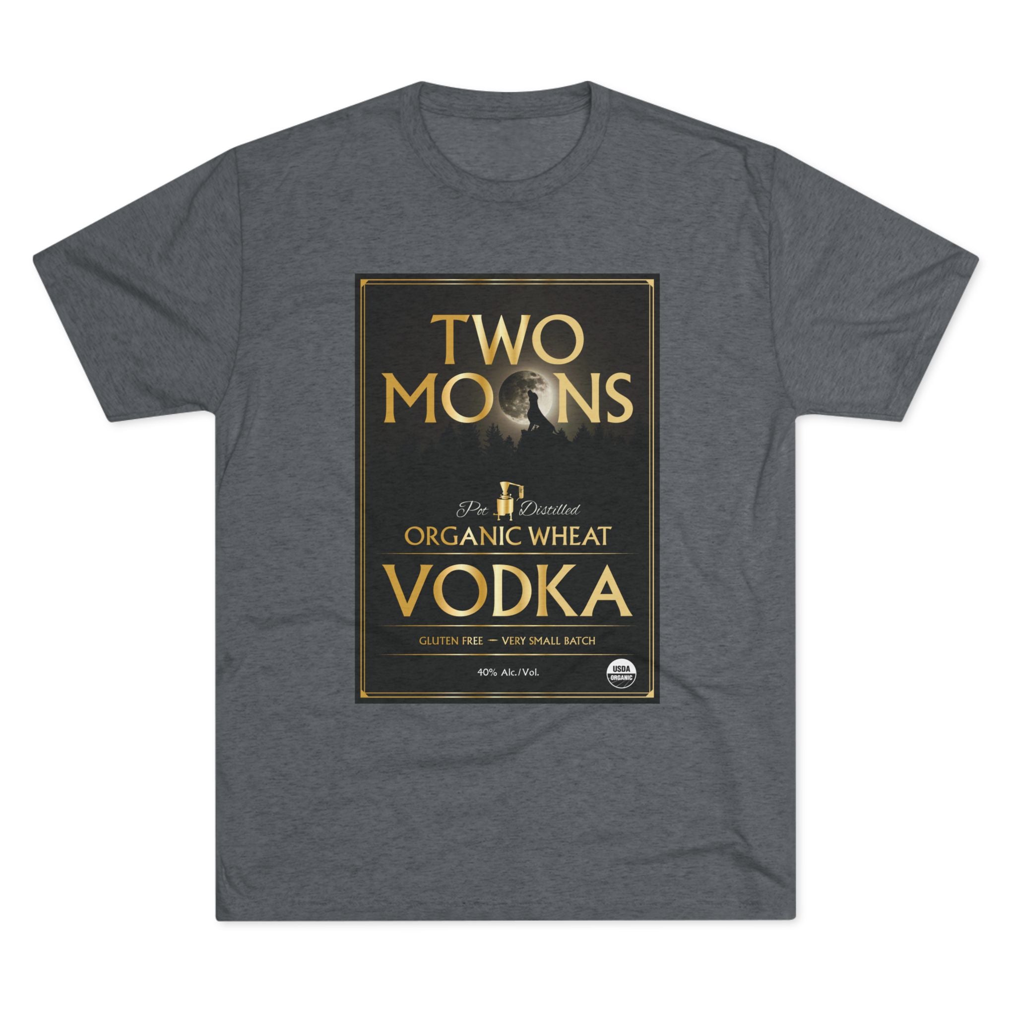 Two Moons Vodka Unisex Tri-Blend Crew Tee-5