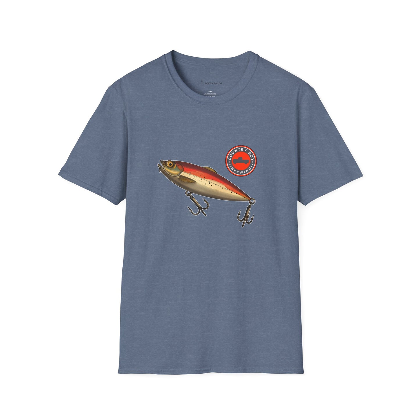 Country Boy Brewing Fishing Lure Unisex Softstyle T-Shirt