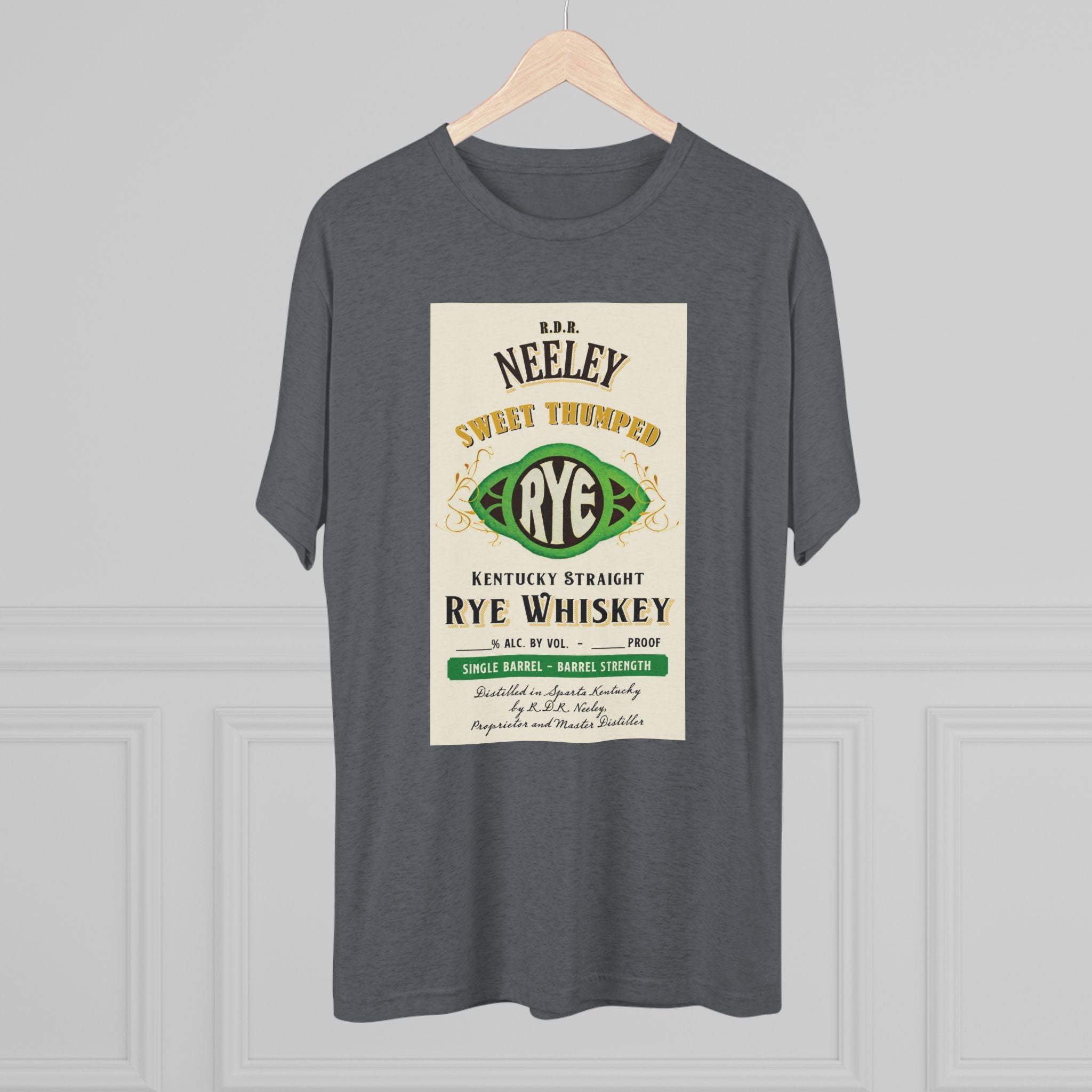 Neeley Sweet Thumped Rye Unisex Tri-Blend Crew Tee-17