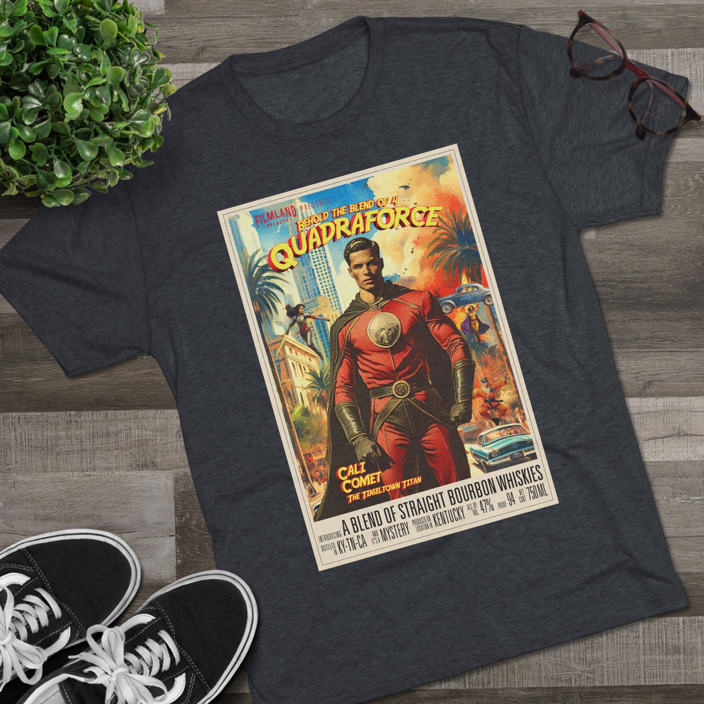 Filmland Quadraforce Unisex Tri-Blend Crew Tee