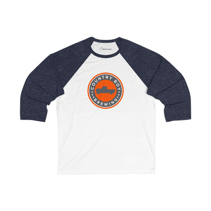 Country Boy Logo Unisex 3\4 Sleeve Baseball Tee