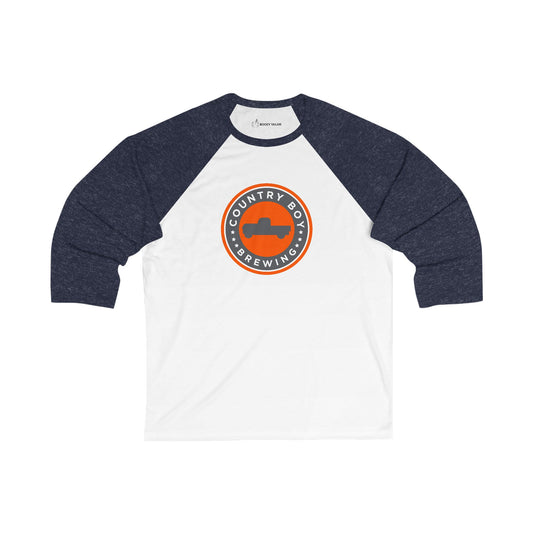 Country Boy Logo Unisex 3\4 Sleeve Baseball Tee