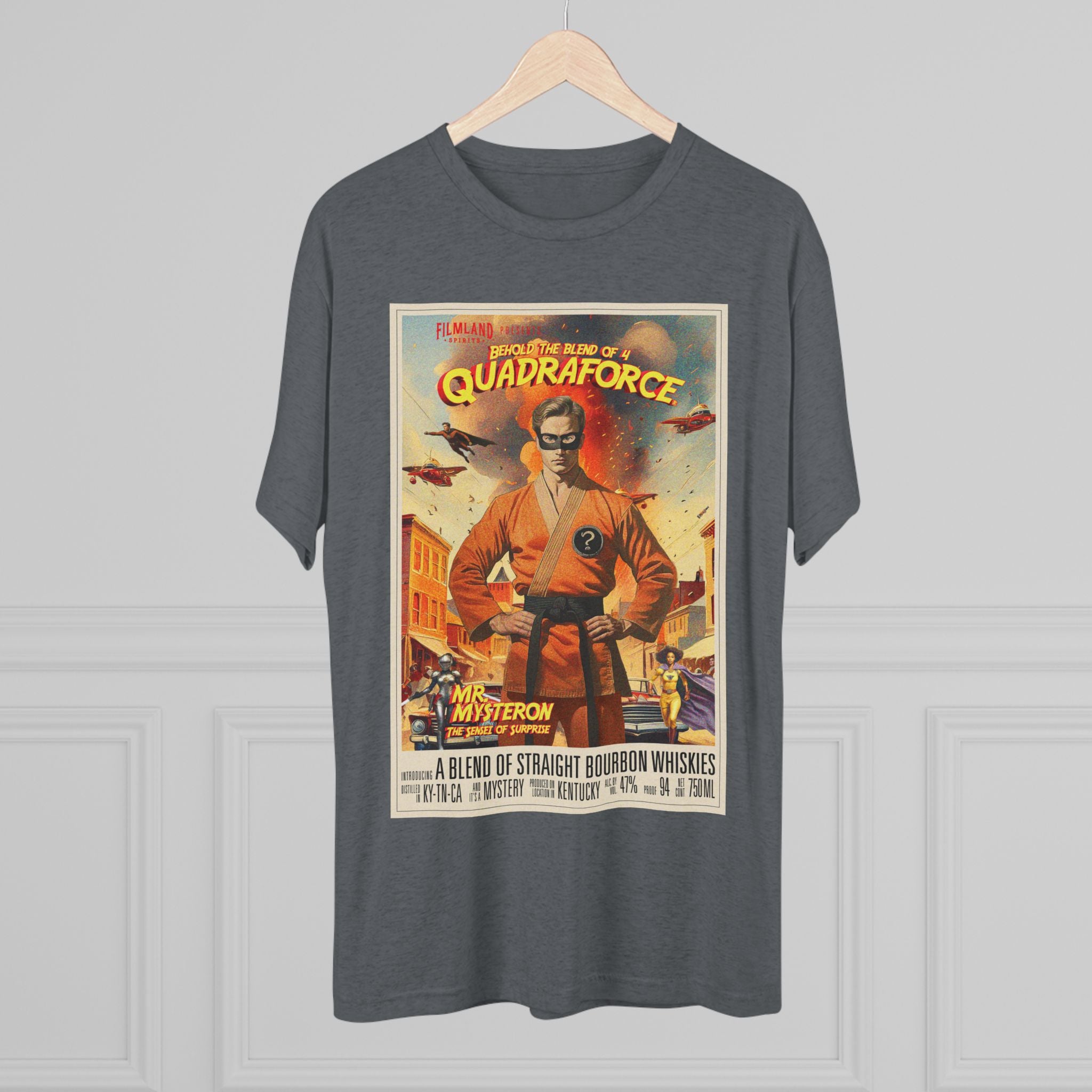 Filmland Quadraforce Unisex Tri-Blend Crew Tee-5