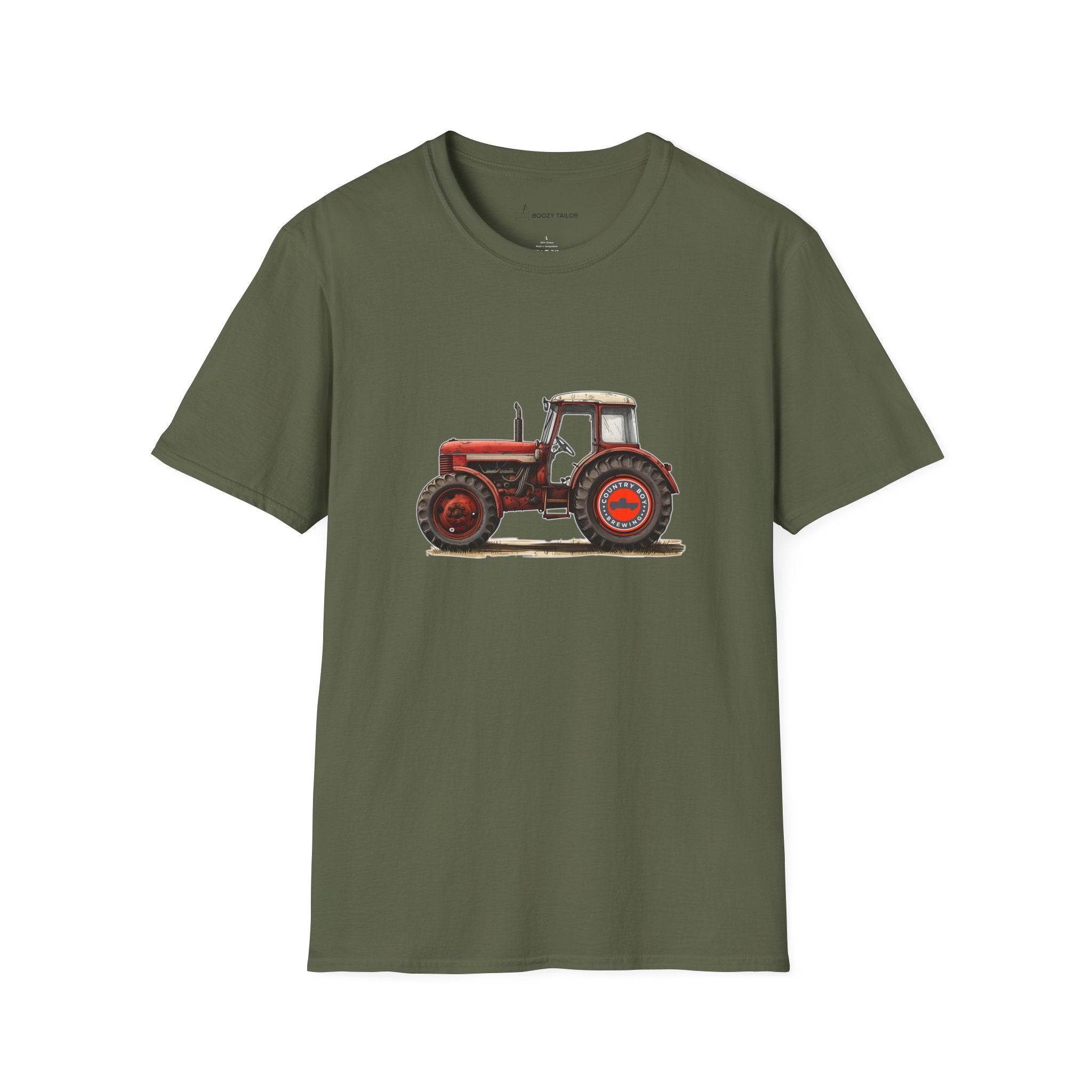 Country Boy Brewing Tractor Unisex Softstyle T-Shirt-9
