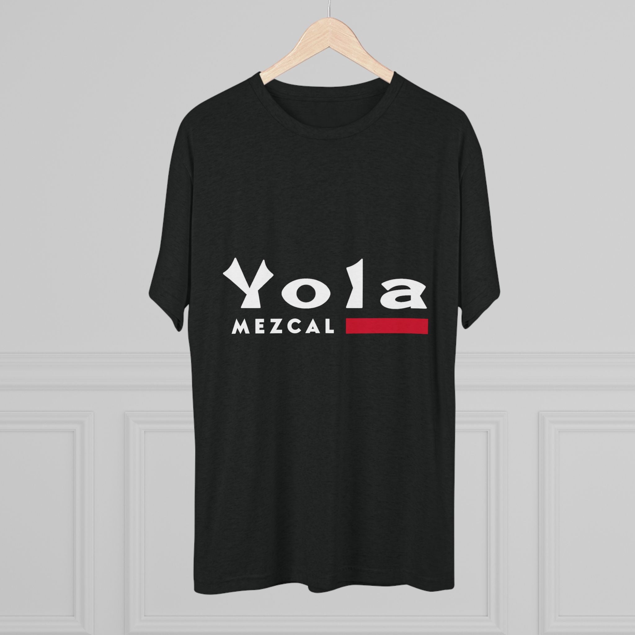 Yola Mezcal Logo Unisex Tri-Blend Crew Tee-11