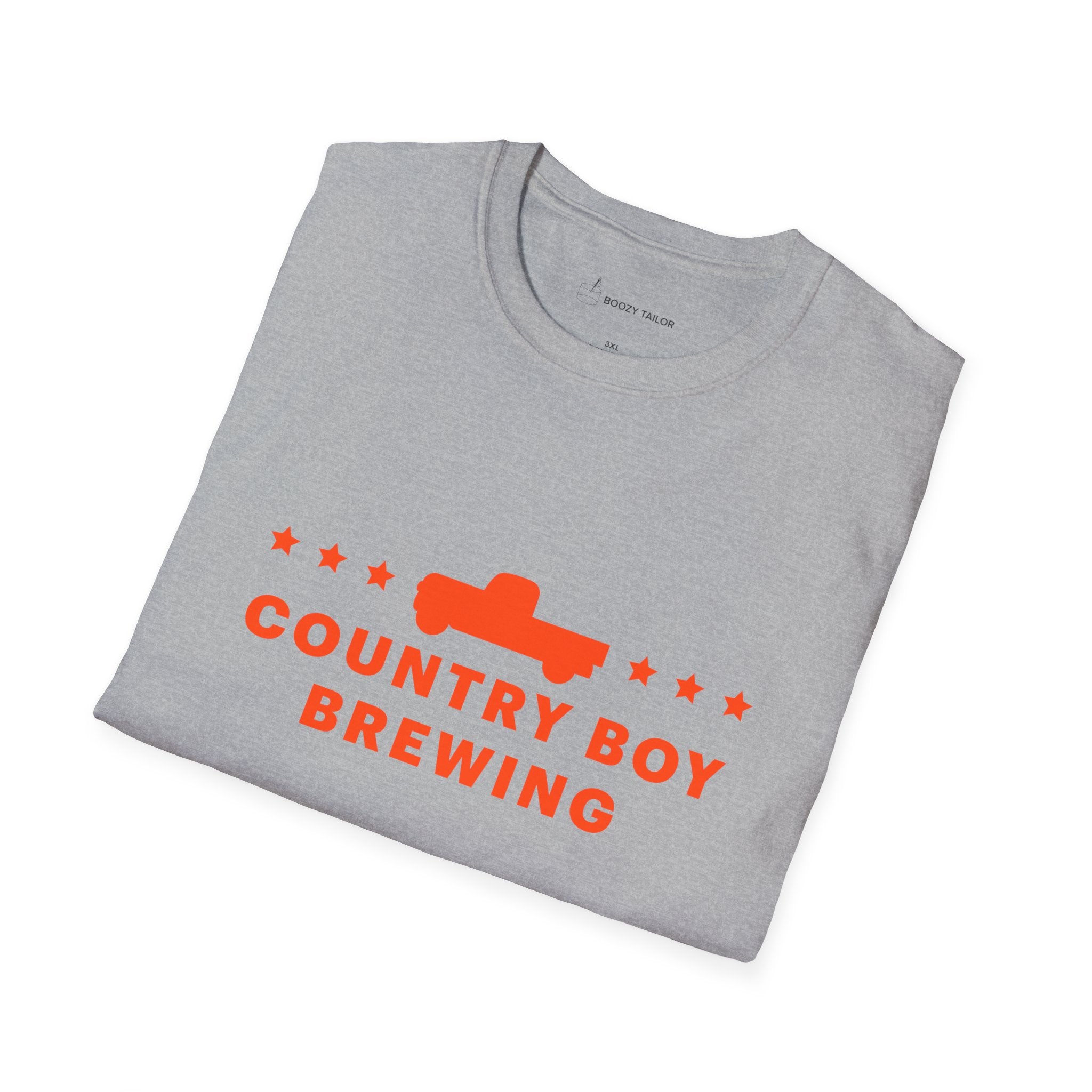 Country Boy Brewing Trucks and Stars Unisex Softstyle T-Shirt-11