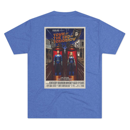 Filmland Town at the End of Tomorrow Unisex Tri-Blend Crew Tee