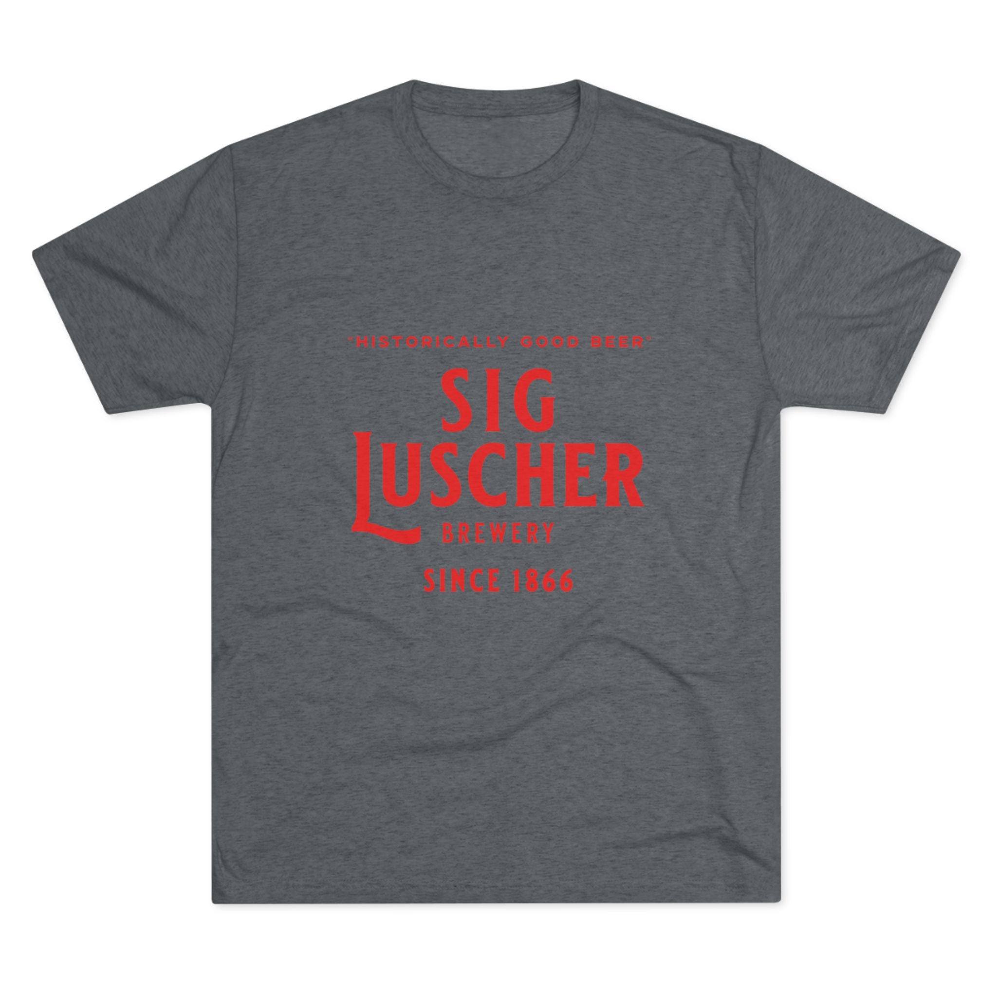 Sig Luscher Brewery Unisex Tri-Blend Crew Tee-4