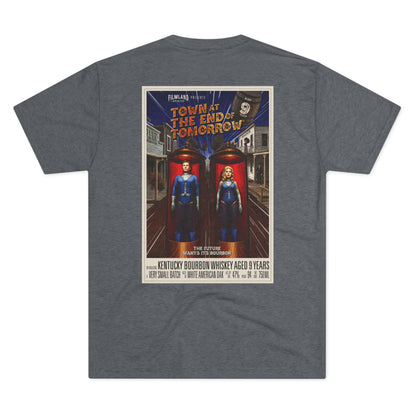 Filmland Town at the End of Tomorrow Unisex Tri-Blend Crew Tee