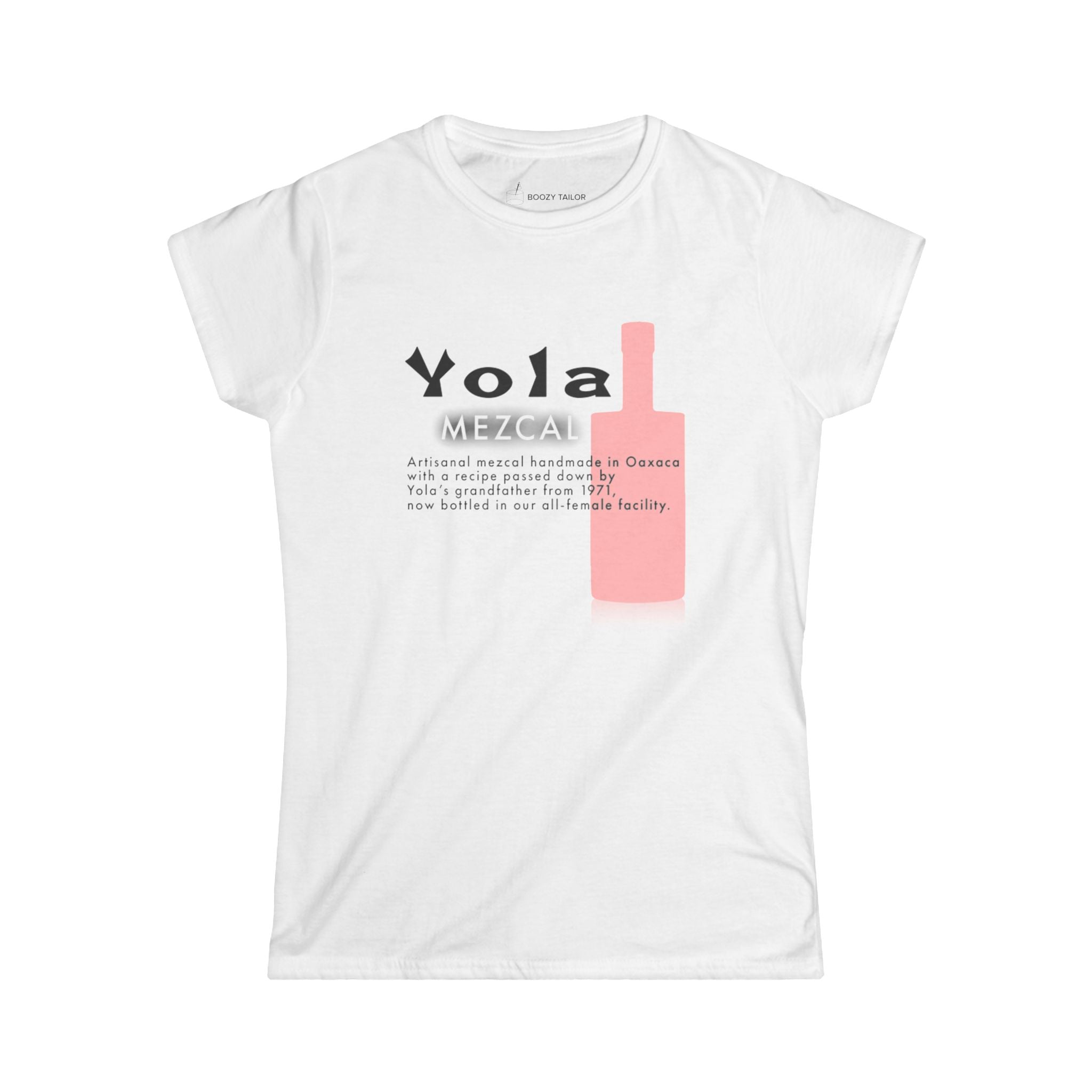 Yola Mezcal Bottle Women's Softstyle Tee-3